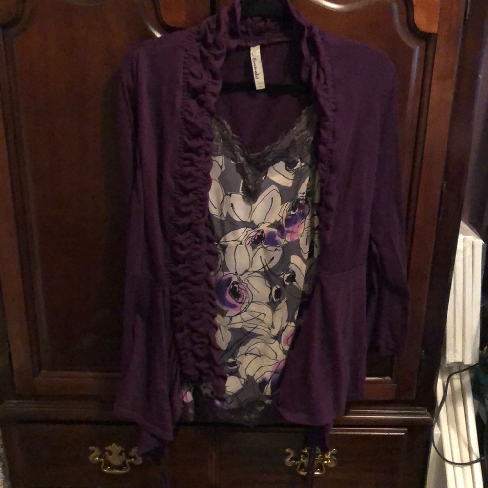 Cami and cardigan set